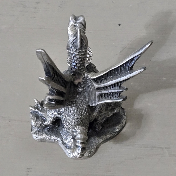 Pewter Tudor Mint Roger Gibbons The Fire Dragon - Picture 5 of 7